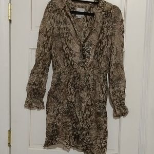 Snake print dress